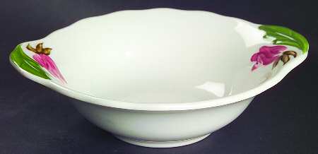 Green Arbor (Cream) Lugged Cereal Bowl