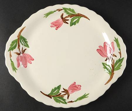 Green Arbor (Cream) 11" Oval Serving Platter
