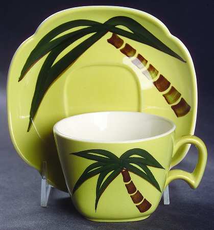 Tahiti Flat Cup & Saucer Set