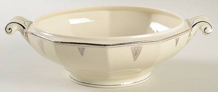 Deauville (Cream, 10 Sided) Round Vegetable No Lid