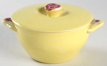 Rosebud Sugar Bowl & Lid