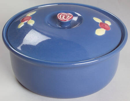 Rosebud 1 Qt Round Covered Casserole
