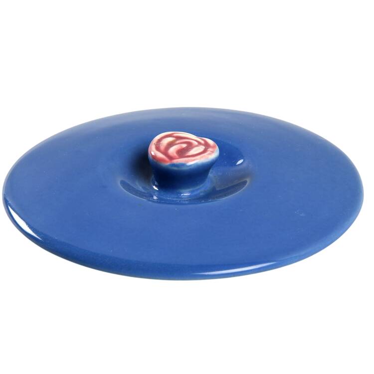 Rosebud Lid for Sugar Bowl