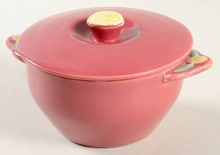 Rosebud Sugar Bowl & Lid