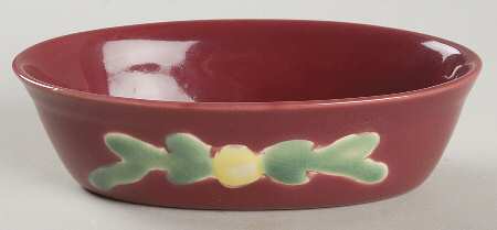 Rosebud Small Deep Oval Baker