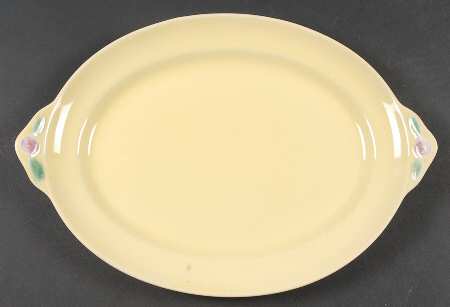 Rosebud 13" Oval Serving Platter