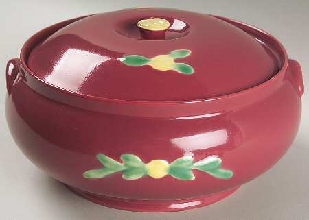 Rosebud 1.75 Qt French Covered Casserole