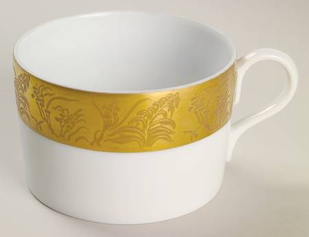 Khazard (Gold) Flat Cup by Jean Louis Coquet