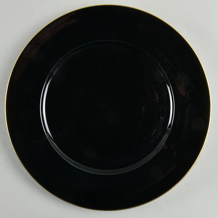 Muscade Black Service Plate (Charger)