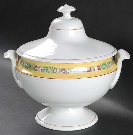 Terre De Sienne Round Covered Vegetable
