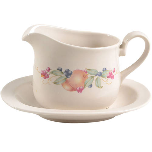 Abundance (Corelle) Gravy Boat & Underplate