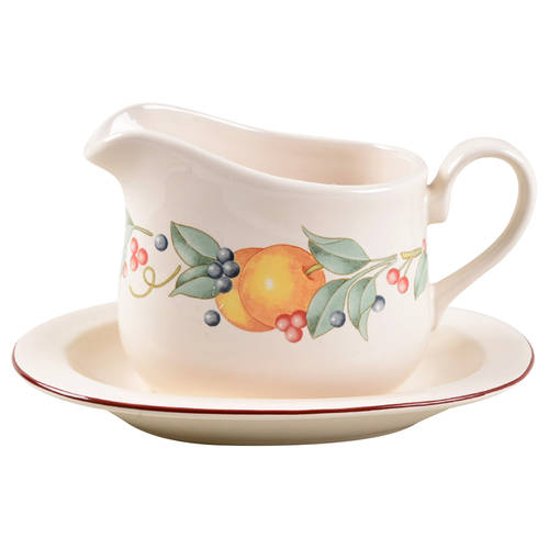 Abundance (Corelle) Gravy Boat & Underplate