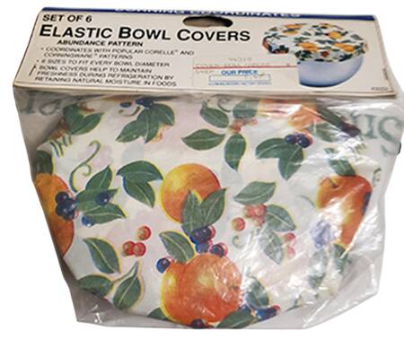 Abundance (Corelle) Set of 6 Sizes Elastic Bowl Covers