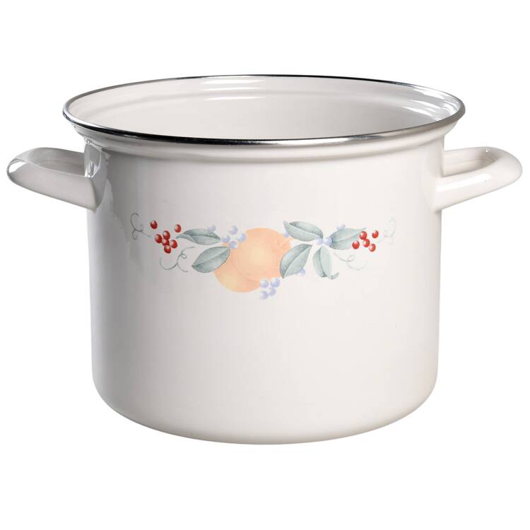 Abundance (Corelle) Enamel Double Boiler, No Lid, No Insert