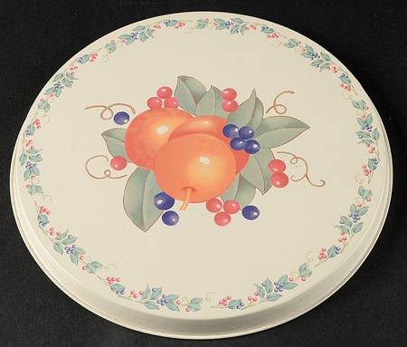 Abundance (Corelle) 10" Individual Tin Round Stove Cover