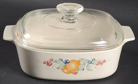 Abundance (Corelle) 2 Quart Square Casserole with Lid