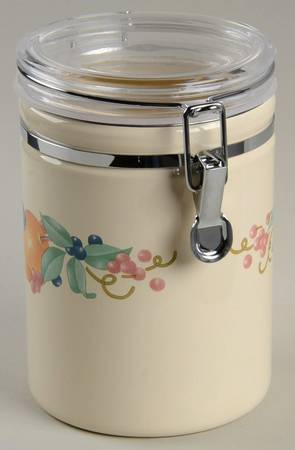 Abundance (Corelle) Medium Canister with Hinged Lid