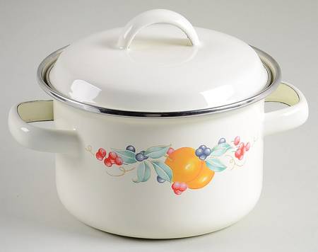Abundance (Corelle) 1.5 Quart Metal Stew Pot & Lid