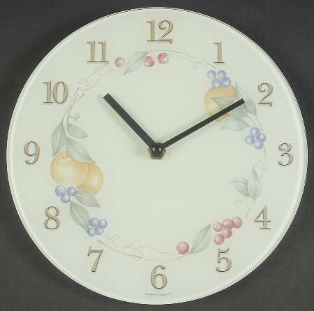 Abundance (Corelle) Tempered Glass Wall Clock