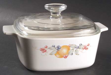 Abundance (Corelle) 1.5 Quart Square Casserole with Lid