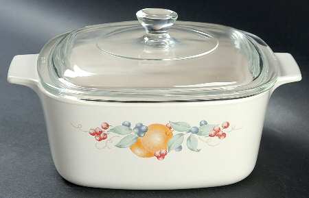 Abundance (Corelle) 1.5 Quart Square Casserole with Lid