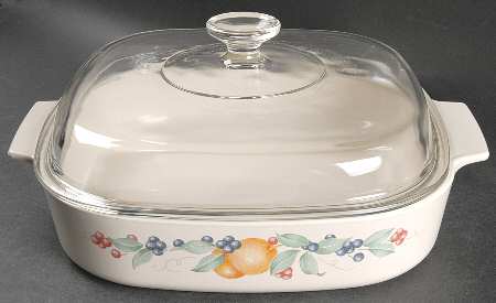 Abundance (Corelle) 2.5 Quart Square Casserole with Lid