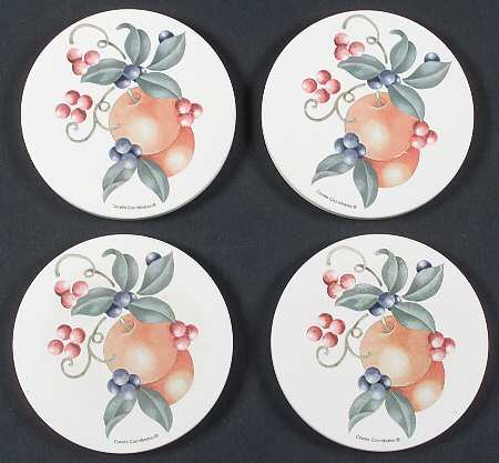 Abundance (Corelle) Round (Thirsty) Stone Coaster - Set of 4