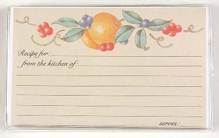 Abundance (Corelle) (Set of 20) Paper Recipe Cards