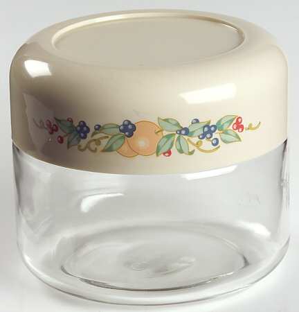 Abundance (Corelle) 3" Glassware Storage Jar & Lid