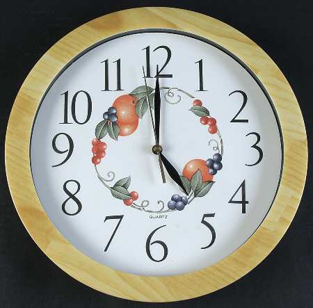 Abundance (Corelle) Hanging Wall Clock
