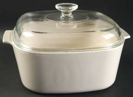 Sandstone (Corelle) 5 Quart Square Casserole with Glass Lid