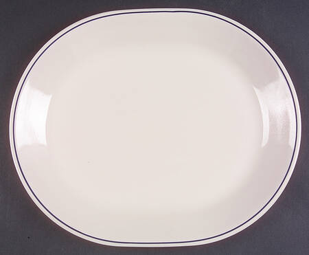 Blue Floral (Corelle) 12" Oval Serving Platter