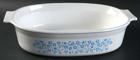 Blue Heather (Corelle) 1.5 Quart Oval Covered Casserole No Lid