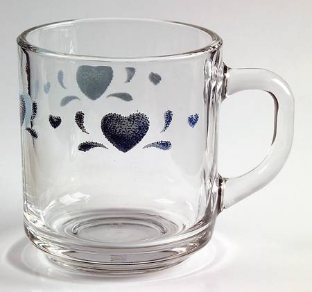 Blue Hearts (Corelle) Glassware Mug