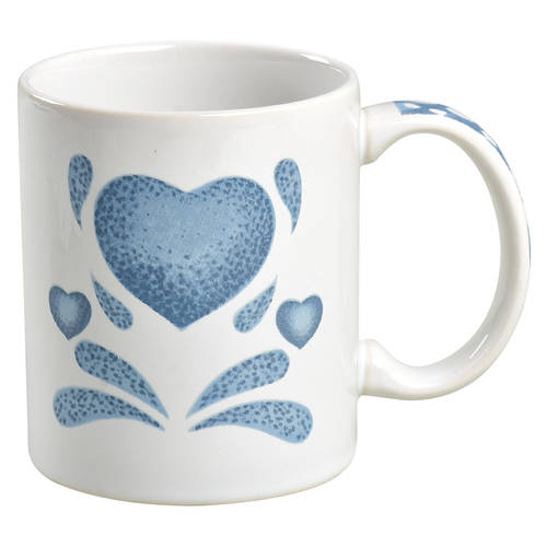 Blue Hearts (Corelle) Mug by Corning Corelle