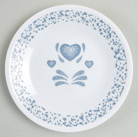 Blue Hearts (Corelle) Bread & Butter Plate