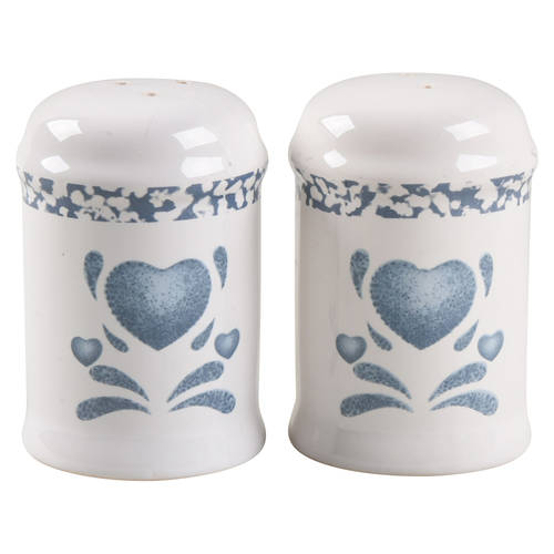 Blue Hearts (Corelle) Salt & Pepper Set