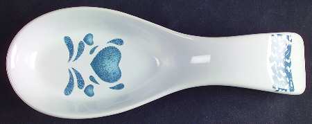 Blue Hearts (Corelle) Spoon Rest/Holder (Holds 1 Spoon)
