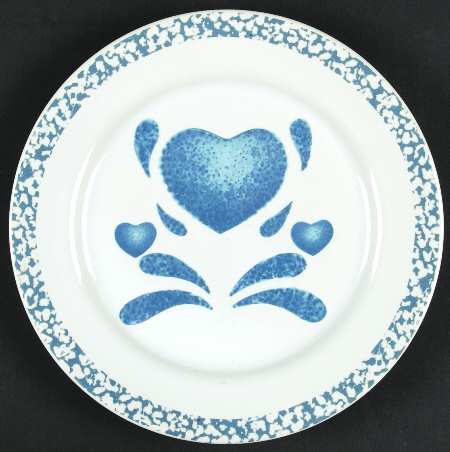 Blue Hearts (Corelle) Salad Plate