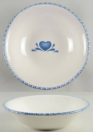 Blue Hearts (Corelle) 11" Round Vegetable Bowl