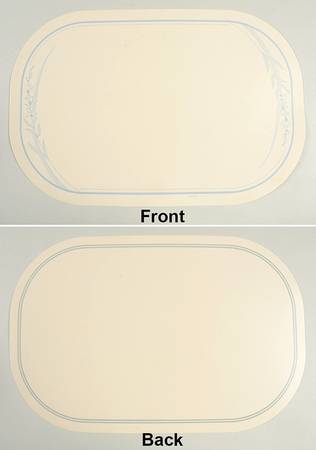 Blue Lily (Corelle) Reversible Vinyl Placemat