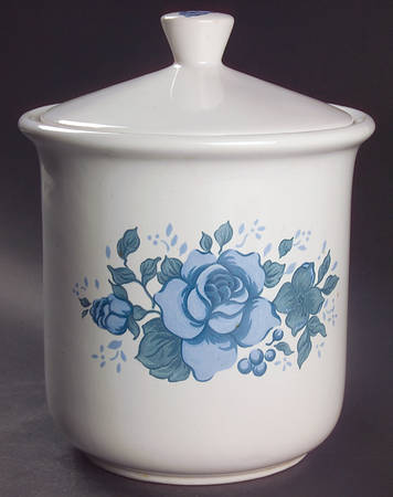 Blue Velvet (Corelle) Large Canister & Lid