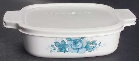 Blue Velvet (Corelle) 1 Quart Square Casserole with Lid