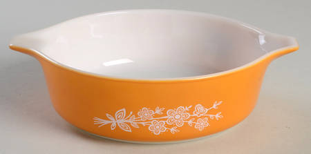 Butterfly Gold (Corelle) 1 Pt Round Casserole No Lid