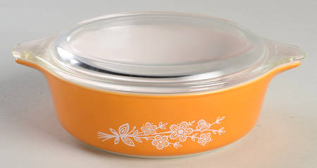Butterfly Gold (Corelle) 1 Pt Round Covered Casserole
