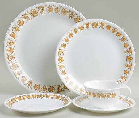 Butterfly Gold (Corelle) 5 Piece Place Setting