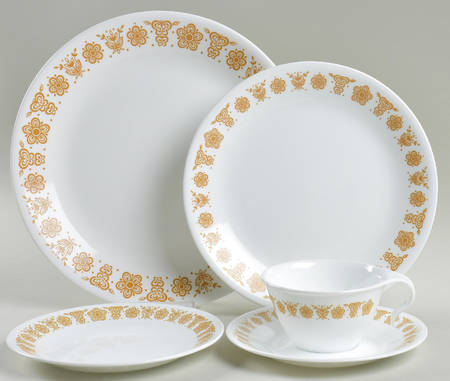 Butterfly Gold (Corelle) 40 Piece Estate Set