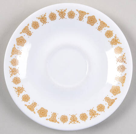 Butterfly Gold (Corelle) Saucer for Flat Cup