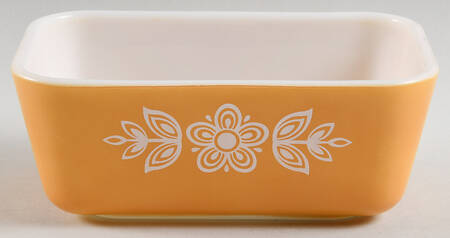 Butterfly Gold (Corelle) Medium Refrigerator Jar No Lid