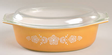 Butterfly Gold (Corelle) 2.5 Qt Oval Covered Casserole